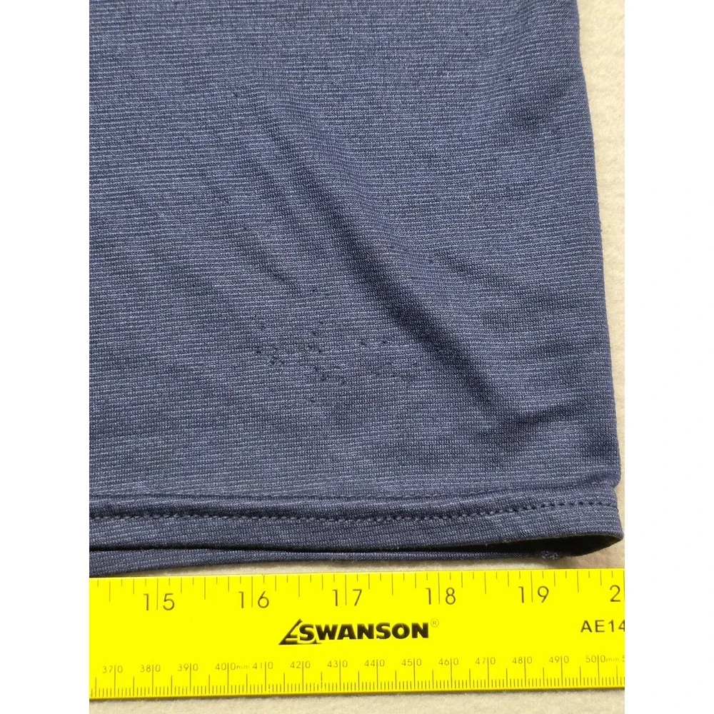 Patagonia Capilene 1/4 Zip Base Layer Shirt M USA Waffle‎ Knit Navy Outdoor